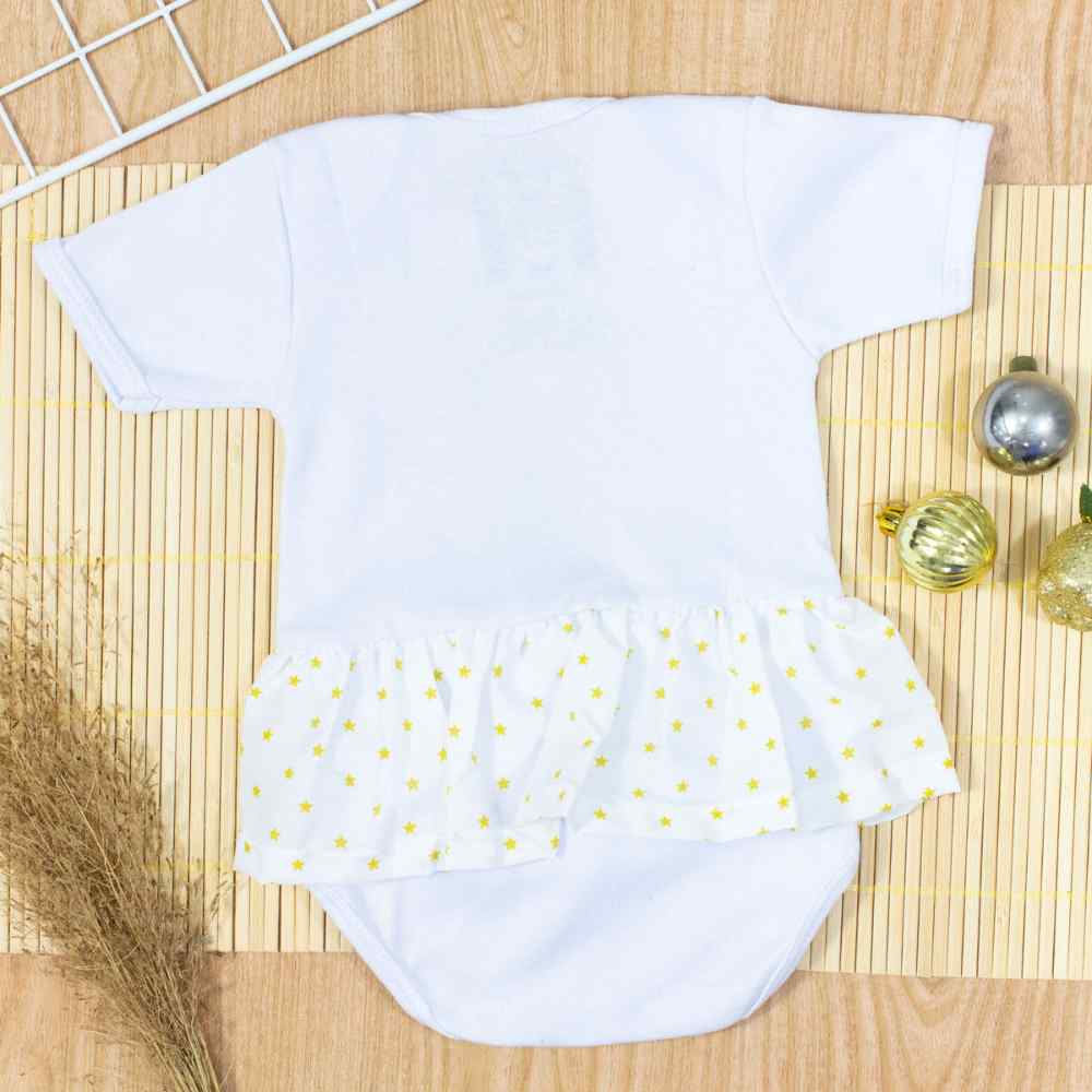 Body Saia Curto Ano Novo Diva Para Bebê A...