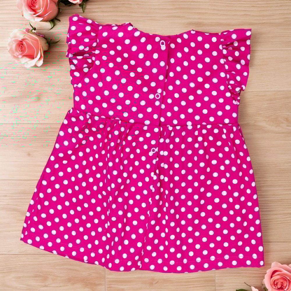 Vestido Para Bebês Meninas Tricoline Poá ...